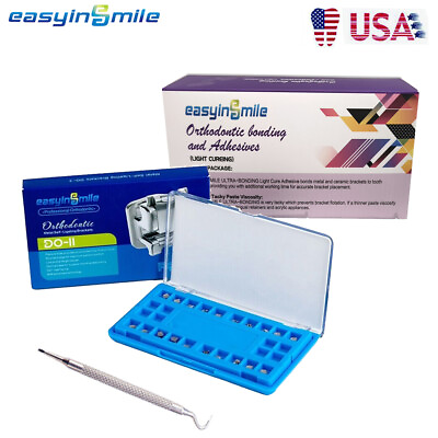 #ad Easyinsmile Dental Self Ligating Orthodontic Brackets Metal Roth MBT Bonding $55.98