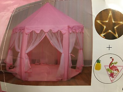 #ad Twinkle Star 55quot;x 53quot; Princess Play Castle Tent with Ultra Soft Rug for Girls Pl $29.99