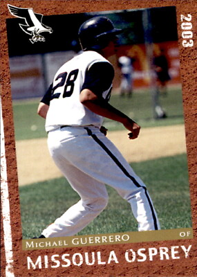 #ad 2003 Missoula Osprey Grandstand #13 Michael Guerrero Mesa Arizona Baseball Card $12.99
