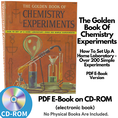 #ad Golden Book Chemistry Experiments Vintage Manual Rare Banned Science Textbook CD $12.99