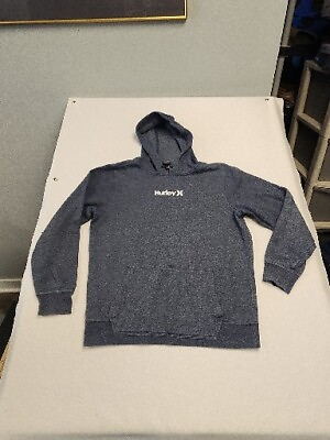 #ad Hurley Gray Hooded Sweatshirt Med Front Pocket Excellent $11.89
