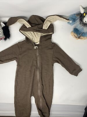#ad Bunny Ears Hooded Jumpsuit Cute Baby Clothes for Cute Photo White3 6m $7.99
