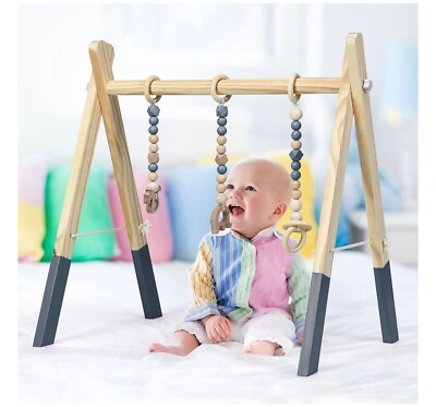 #ad Nursery Play Activity Baby Gym Wooden Gym $49.99