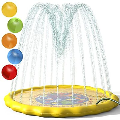 #ad Outdoor Water Sprinkler Splashpad Inflatable Pool Toy for Kids $17.99