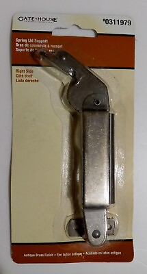 #ad Gate House Right Side spring lid support 0311979 antique brass $7.95