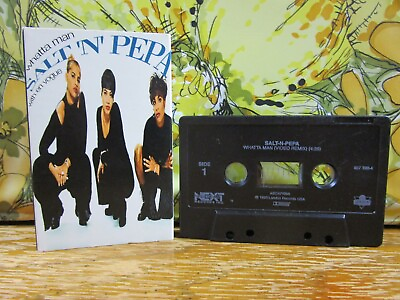 #ad Salt N Pepa Whatta Man Cassette Tape Single Vintage Rap Ramp;B Hip Hop 1990#x27;s $10.00