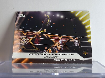 #ad Io Shirai Champion #63 WWE NXT Topps Womens Division Wrestling Trading Card 25 $8.50