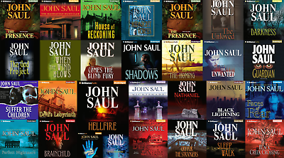 #ad John Saul Audiobooks 28 Unabridged Audio Books $42.99