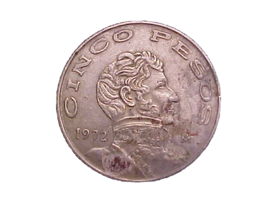#ad 1972 Mexico 5 Pesos KM# 472 Very Nice Circ Collector Coin c3229xux $5.64
