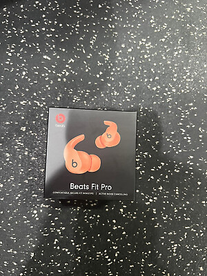#ad Beats Fit Pro True Wireless Noise Cancelling In Ear Earbuds Coral Pink MPLJ3LL A $124.49