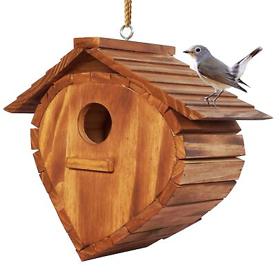 #ad Bird Houses for Outside Strawberry Shape Outdoor Bird House Room for Bird Fam... $30.43