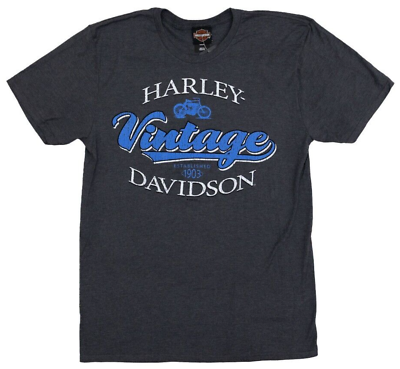 #ad Harley Davidson® of Santa Clarita Men#x27;s Shirt Vintage Gray L $19.99