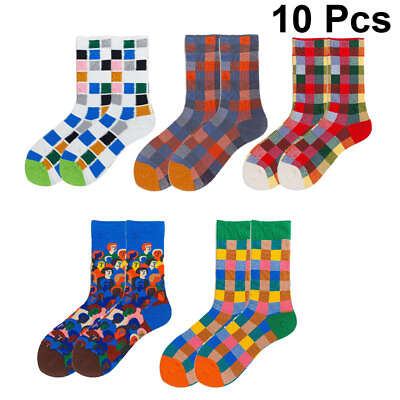 #ad 5 Pairs Colorful Socks Walking Cushion Socks Spring Kids Sock Free Size Socks $16.14