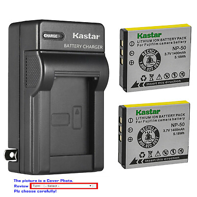 #ad Kastar Battery AC Charger for Pentax Optio S10 Optio S12 Optio VS20 Optio Q $17.49