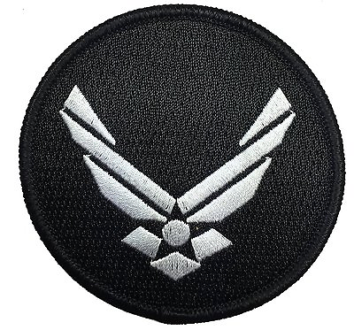 #ad AIR FORCE LOGO EMBROIDERED IRON ON 3 INCH MILITARY PATCH $7.99