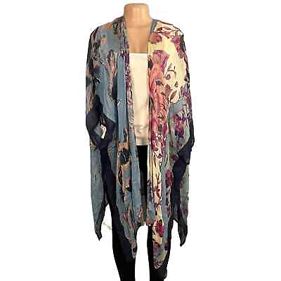 #ad NWT Coldwater Creek Womens Multicolored Light Weight Kimono One Size $30.00
