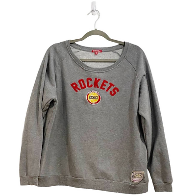 #ad Mitchell amp; Ness Houston Vintage Rockets Sweatshirt Sz 2XL $49.00