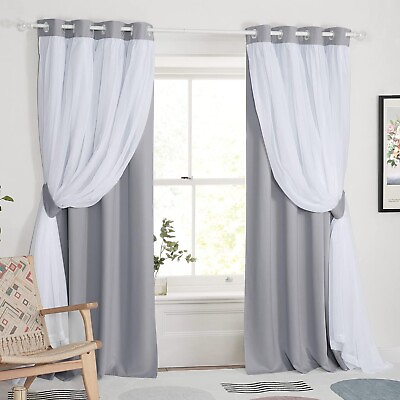 #ad PONY DANCE Curtains for Girls Bedroom Kids Curtain Window Drapes W52 X L72 $38.99