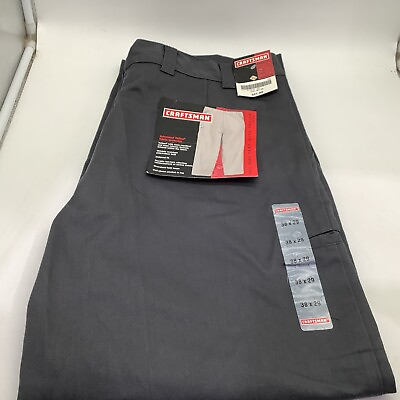 #ad Craftsman Twill Workpants Charcoal Gray BRAND NEW 38x29 $19.50
