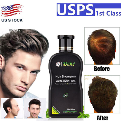 #ad DEXE Black Hair Shampoo Hair Color Anti hair loss Shampoo Fast Hair Growth 200ml $12.95