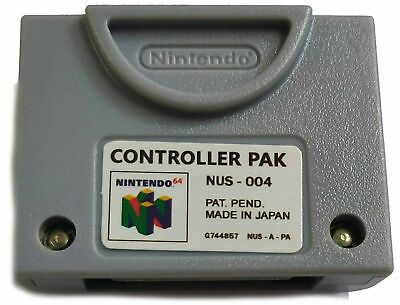 #ad N64 Controller Pak NUS 004 OEM Official Nintendo 64 Memory Card Tested amp; Works $10.77