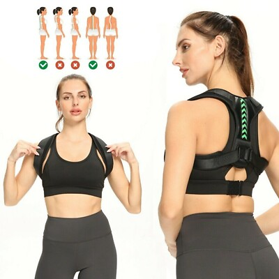 #ad Posture Corrector for Adults Upper Back Brace to Correct Hunching amp; Slouchi $16.91