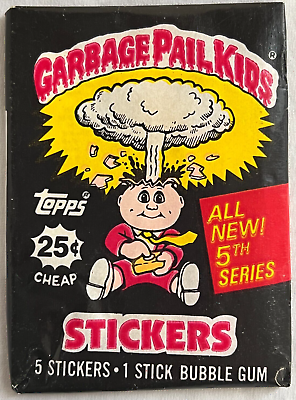 #ad 1986 Topps Garbage Pail Kids Original 5th Series 5 OS5 Card Wax Pack GPK Sealed $15.15