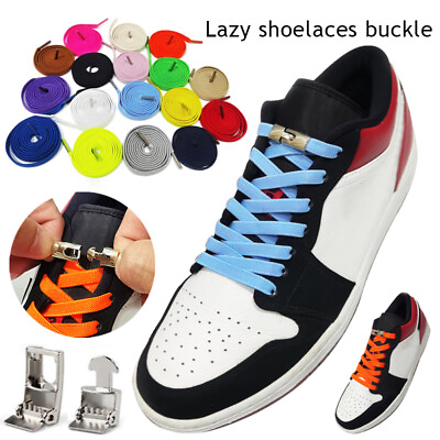 #ad Magnetic No Tie No Screw Elastic Laces Shoelaces Kids Trainer Sneaker Adult Lazy $2.46