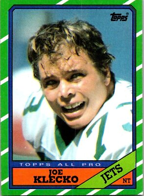 #ad 1986 Topps #106 Joe Klecko Football card 2T $0.99
