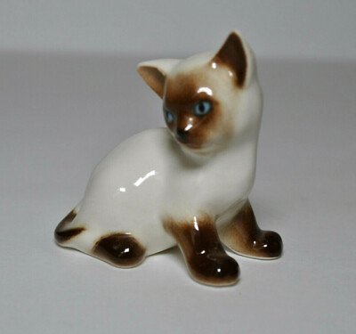 #ad Lomonosov PORCELAIN Figurine CAT NICE@ $33.59