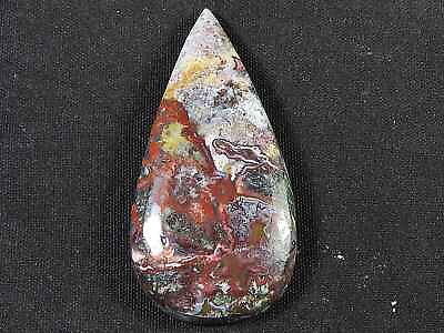 #ad 26Cts. Natural Crazy Lace Agate Pear Crystal Cabochon Loose Gemstone 18X37MM C $10.49