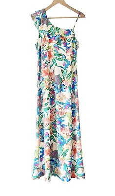 #ad BNWT Kaleidoscope Floral Maxi Dress Size 16 Tropical Lily Long Strappy Holiday GBP 19.95