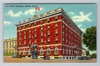 #ad Athens GA Georgia Hotel Georgia Advertising Antique Souvenir Vintage Postcard $6.99