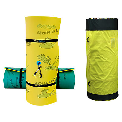 #ad Aqua Lily Pad 15 Foot Original Floating Foam Island Bundle w Nylon Storage Bag $547.99