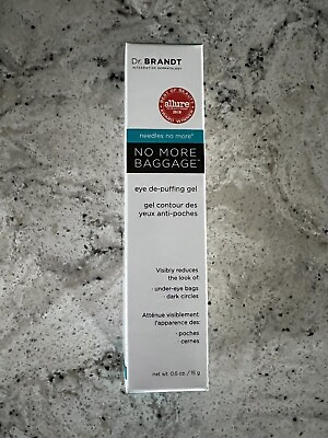#ad NEW IN BOX Dr.Brandt Skin Care Needles No More Baggage Eye Depuffing Gel 0.5oz $19.34