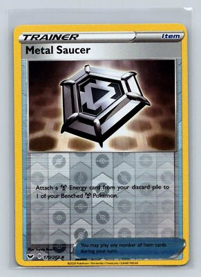 #ad Metal Saucer 170 202 SWSH01 Sword amp; Shield Reverse Holo Uncommon Pokemon Card D2 $1.58