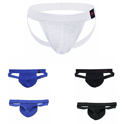 #ad Sexy Men Athletic Supporter Jockstrap Trunks Sport Briefs Underwear Underpants $8.04