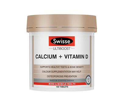 #ad Swisse Ultiboost Calcium Vitamin D For Teeth Bone amp; Osteoporosis 150 Tablets AU $31.95