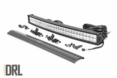 #ad Rough Country 30quot;Curved Cree LED Light Bar Dual Row Chrome Series Cool White DRL $265.95