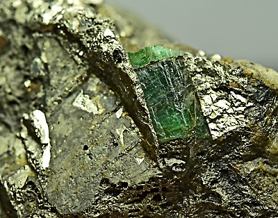 #ad 181 Carat Natural Green Color Emerald Crystal On Pyrite Matrix From Panjshir Afg $199.99