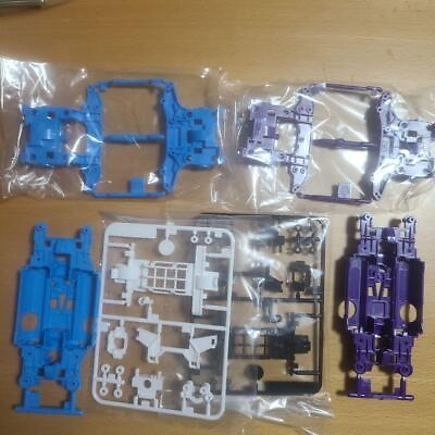 #ad Until The End Of April Mini 4Wd Ms Chassis Set Light Blue Purple Abs $68.40