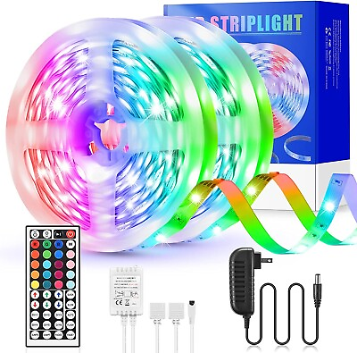 #ad #ad 32FT Flexible Strip Light LED Remote Lights Room TV Party Christmas Holiday gift $12.95