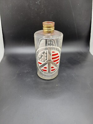 #ad Vintage 1969 Peace Stix Glass Bottle $9.99