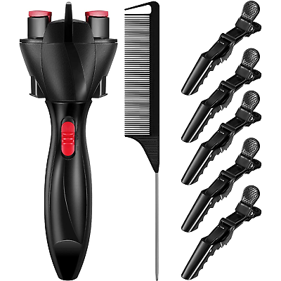 #ad 7 Pieces Automatic Hair Braider Set Includes Electronic Hair Braiding Tool Mach $28.26