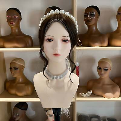 #ad Japanese Cartoon Cosplay Wig Head Jewelry Display Female Model $104.46