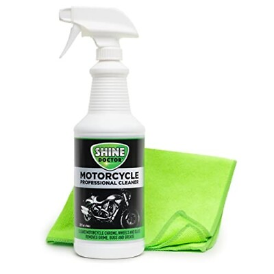 #ad Shine Doctor Motorcycle Cleaner 32 oz. with 16quot; x 16quot; Microfiber Towel $21.99