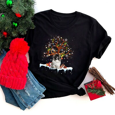 #ad Pekingese Dog Reindeer Costume Christmas Ornaments T Shirt $22.99