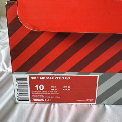 #ad Nike Men 10.0US Air Max Zero Qs White Varsity Maze $264.68