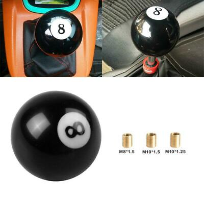 #ad Black White 8 Eight Billiard Ball Car Gear Shift Knob Shifter Lever Universal $22.98
