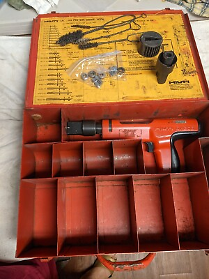 #ad Hilti DX200 Powder Actuated Fastening Nail Gun Kit Works Great Case J121 $149.99